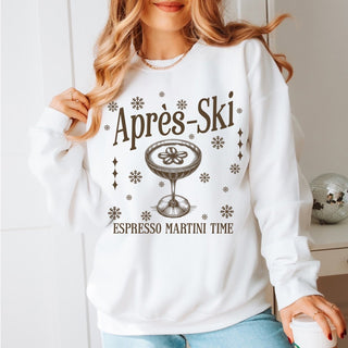 Apres Ski Espresso Martini Time Wholesale Graphic Sweatshirt - Quick Shipping - Limeberry Wholesale