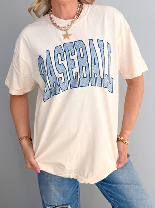 Baseball Polka Dots Wholesale Comfort Color Graphic Tee - Limeberry Wholesale