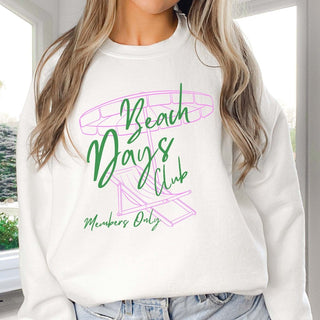 Beach Days Club Wholesale Graphic Sweatshirt - Limeberry Wholesale