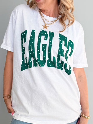 Custom Collegiate Team Polka Dots Wholesale Comfort Color Graphic Tee - Limeberry Wholesale