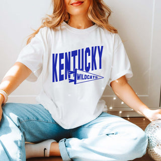 Custom Team with Mascot Pennant Flag Wholesale Comfort Color Graphic Tee - Limeberry Wholesale