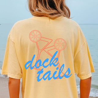 Docktails Wholesale Graphic Comfort Color Tee Front & Back Design - Limeberry Wholesale