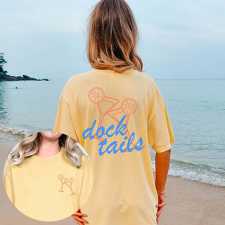 Docktails Wholesale Graphic Comfort Color Tee Front & Back Design - Limeberry Wholesale