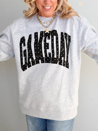 Gameday Polka Dot Wholesale Independent Graphic Sweatshirt - Limeberry Wholesale
