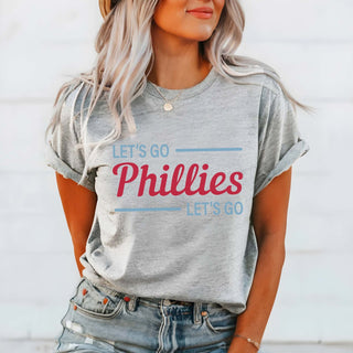 Let's Go Phillies Bella Graphic Tee - Limeberry Wholesale