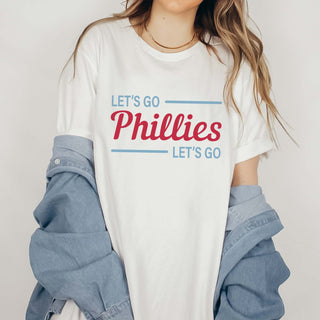 Let's Go Phillies Bella Graphic Tee - Limeberry Wholesale