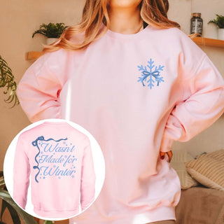 Not Made For Winter Front And Back Wholesale Graphic Sweatshirt - Fast TAT - Limeberry Wholesale