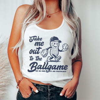 Take Me Out To The Ballgame With Peanut Wholesale Graphic Tank - Fast Shipping - Limeberry Wholesale
