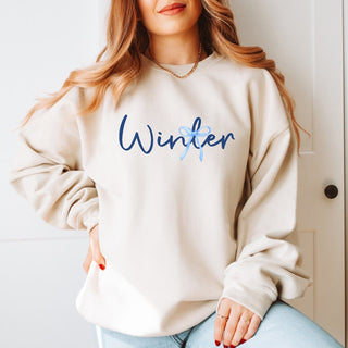 Winter Bow Wholesale Graphic Sweatshirt - Quick Shipping - Limeberry Wholesale